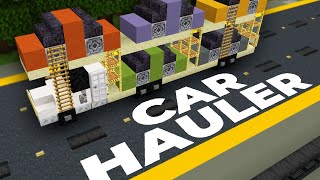 How to Build a Car Hauler in Minecraft TUTORIAL [upl. by Portingale]