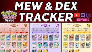 Dex Tracker for Mew Mission amp Dex Completion in TCG Pocket pokemontcgpocket [upl. by Anatol]