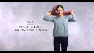 How To Tie A Spring Scarf Hacking Knot  Brooks Brothers [upl. by Orelie948]