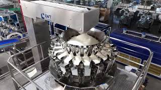 Multihead weigher filling system [upl. by Ahsinyar404]