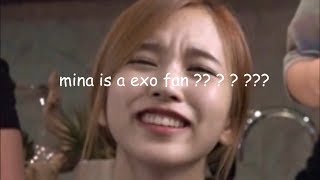 twice mina is an EXO fan [upl. by Loats]