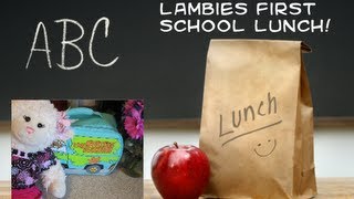 312 Packing Lambies 1st School Lunch  LambCam [upl. by Archibold532]