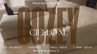 Cozey Ciello XL Review l Watch before you buy l The best Neutral Couch Color [upl. by Ssegrub]