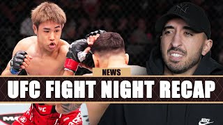 HORRIBLE Injury UFC Fight Night REACTION  Perez vs Taira  MMArcade News [upl. by Petite]