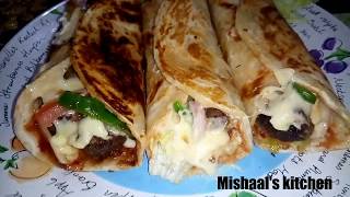 cheesy beef ball paratha roll  Cheese ballsFried Beef Balls  beef with cheese lover deal [upl. by Relyc776]