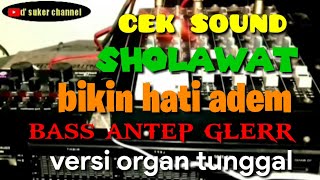 TERBARU CEK SOUND SHOLAWATAN BIKIN HATI ADEM VERSI DANGDUT ORGAN TUNGGAL [upl. by Vallonia]