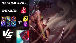 MID Akali vs Yone QUADRAKILL  EU Grandmaster Patch 1422 [upl. by Nitsuga]