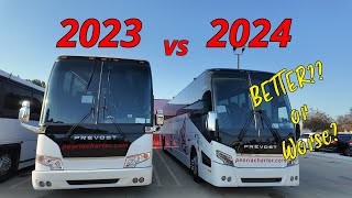 Driving a brand new 2024 Prevost H345  Old VS New [upl. by Mildred422]