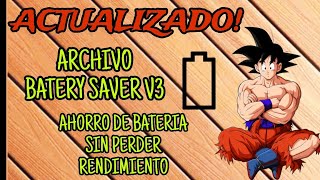 ⤵️NUEVO 🔋ARCHIVO BATERÍA SAVER V3 PARA ANDROIDSIN PERDER RENDIMIENTO💥📁 [upl. by Ajuna]