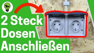 Aufputz 2 fach Steckdose Anschließen ✅ TOP ANLEITUNG Wie 3 amp mehrere Doppelsteckdosen Verbinden [upl. by Nylanej]