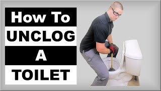 How to Unclog a Toilet Pro Techniques [upl. by Aihsenyt]