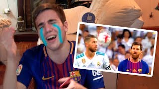 Real Madrid vs Barcelona 20 2017 REACCIONES DE UN HINCHA SUPERCOPA [upl. by Lednahs249]