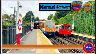 Trains at Kensal Green Station  LUWDC 10092024 [upl. by Emmery3]