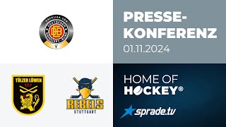 01112024  Pressekonferenz  Tölzer Löwen vs Stuttgart Rebels [upl. by Trisa]