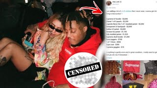 Juice WRLD Ex Girlfriend Ally Lotti Sells His Hair amp Clothes  More On Her OnlyFans [upl. by Enerual298]