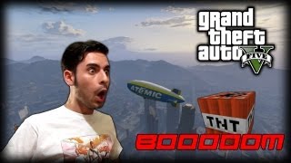 GTA 5 Un giro su un DIRIGIBILE SCOPPIETTANTE [upl. by Sirrah236]