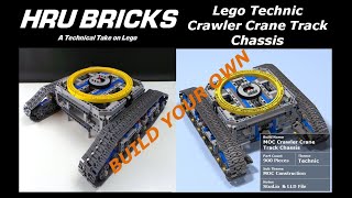 Lego Technic Crawler Crane Track Chassis Build a Crawler Crane Pt4 [upl. by Lorrin190]