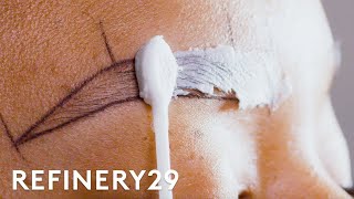 I Tried Microblading My Eyebrows For The First Time  Macro Beauty  Refinery29 [upl. by Sairtemed]