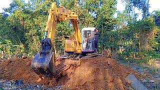 Mini Cat 307ssr Excavator working AS excavator [upl. by Acisey147]