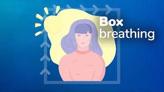 Box breathing relaxation technique how to calm feelings of stress or anxiety [upl. by Aivatnwahs49]