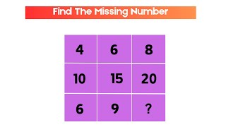 Find The Missing Number  Missing Number puzzle with Answer  Math puzzle [upl. by Anaitit438]