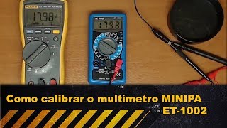 Como calibrar o multímetro Minipa ET1002 [upl. by Eihs]