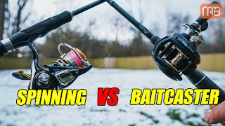 Spinning Rod Vs Baitcasting Setup Fishing Rod Basics [upl. by Oiramed594]