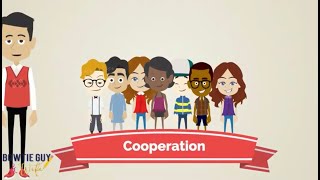 Character Trait  Cooperation  Educational Social Studies Video for Elementary Students amp Kids [upl. by Ailsun238]