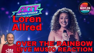 FIRST TIME REACTION TO Loren Allred  Over The Rainbow  AGT Fantasy League 2024  EXQUISITE VOICE [upl. by Buddie]