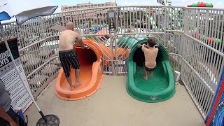 Screaming Serpents Water Slide at Schlitterbahn Galveston [upl. by Yve]