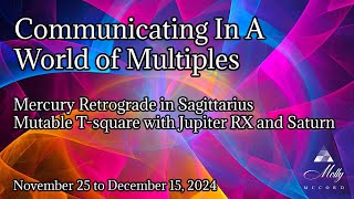 Mercury Retrograde in Sagittarius  Mutable TSquare with Jupiter RX and Saturn 2024 Astrology [upl. by Seif]