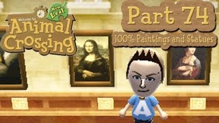 Animal Crossing New Leaf  Part 74 100 REAL Painting and Sculpture Guide [upl. by Gillead459]