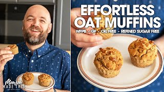 Quick and Easy Carrot Cake “Blender” Muffins Vegan WFPB GF OilFree Refined Sugar Free [upl. by Kaete]