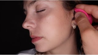 ASMR Real Person Binaural Ear Cleaning SHORTS before I go to sleep [upl. by Gaston11]