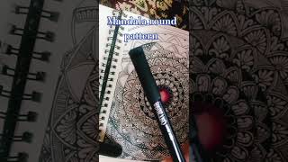 Mandala designround shape llmandala art shortsfeed mandalaswithme ytshorts shortvideo yt [upl. by Odericus]