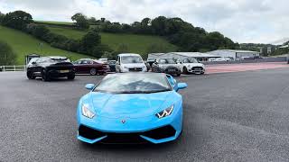 2016 LAMBORGHINI HURACAN LP 6104 SPYDER in Blue Cepheus for sale at Castle Motors [upl. by Egide]