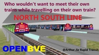 OpenBVEAJRTRoute Play North South Line Meeting your Own Trains Generation 4 [upl. by Holey]