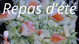 Recette de salade de concombre facile [upl. by Keryt]