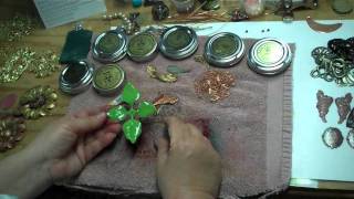 Colorizing Brass Stampings With Gilders Paste [upl. by Alage381]