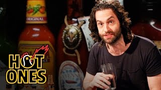 Chris DElia Turns Into DJ Khaled While Eating Spicy Wings  Hot Ones [upl. by Linet]