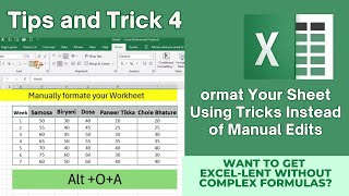 Format Your Sheet Using Tricks Instead of Manual Edits [upl. by Patience]