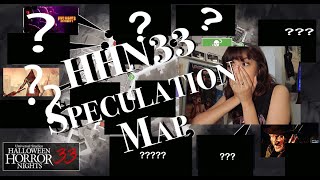 HHN 33 UO SPECULATION MAP 10 HOUSES 5 SCARE ZONES [upl. by Anikal]