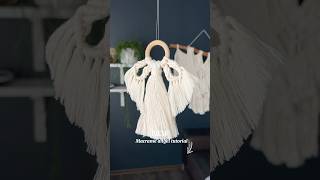 New macrame angel pattern tutorial ⬆️ christmas ornament diy crafts decoration [upl. by Sturges222]