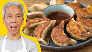 🤤 Dads MOUTHWATERING Potstickers 鍋貼 [upl. by Irrab]