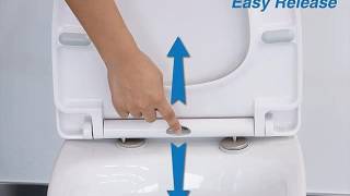 Soft Close Toilet Seats White UK Reviews [upl. by Nissa]