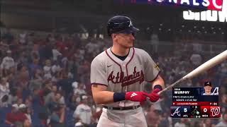 Atlanta Braves vs Washington Nationals Game 147162 MLB THE SHOW 24 [upl. by Luce]