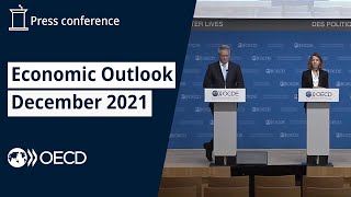 OECD Economic Outlook December 2021  Press Conference [upl. by Ajna]