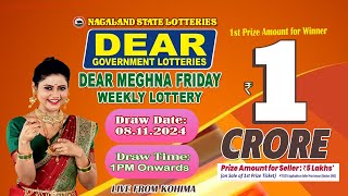 LOTTERY SAMBAD DEAR 1 PM 08112024 NAGALAND LOTTERY LIVE DEAR LOTTERY LIVE LOTTERY SAMBAD [upl. by Ashatan]