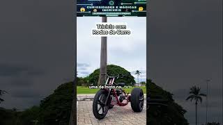 ✅ TRICICLO COM RODAS DE CARRO E MOTO  Veja que Triciclo Irado  Curiosidades Incríveis  shorts [upl. by Hewes430]