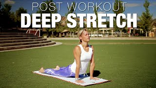 15 Min Post Workout Deep Stretch Yoga Class  Five Parks Yoga [upl. by Seana472]